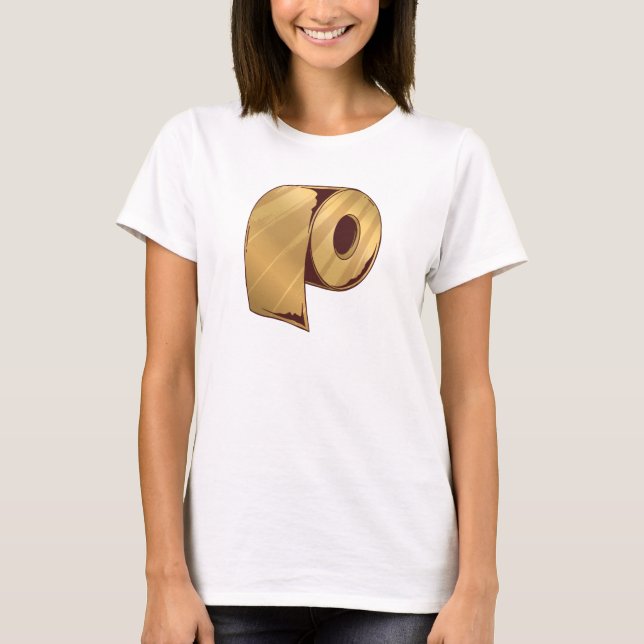 Gold Toilet Paper T-Shirt (Front)