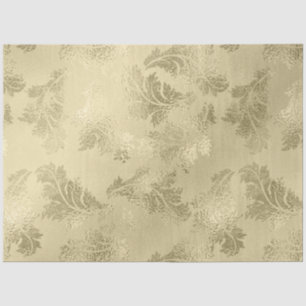 Gold Tone Decoupage  Tissue Paper