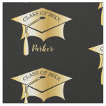 Gold Tone Grad Graduation Cap Name | Class Year Fabric