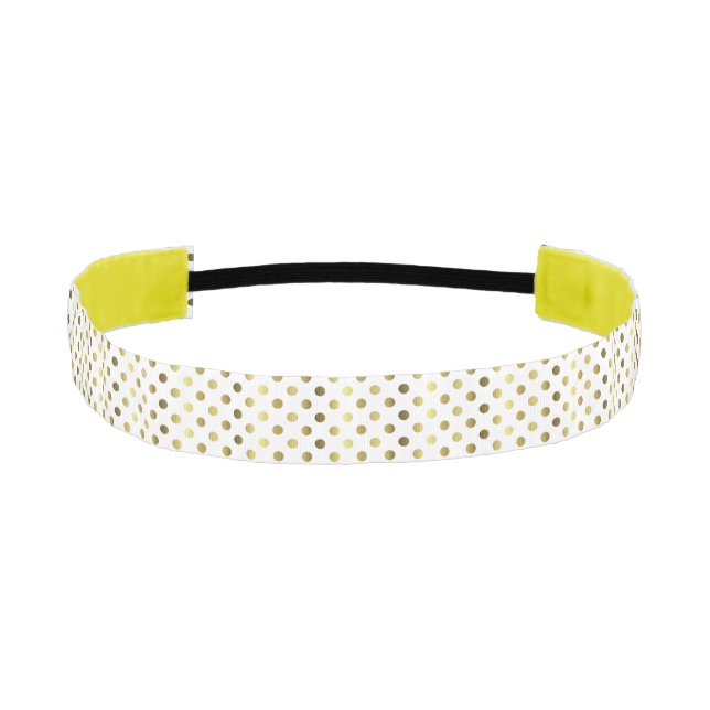 Gold Tone Polka Dot Head Band (Front)