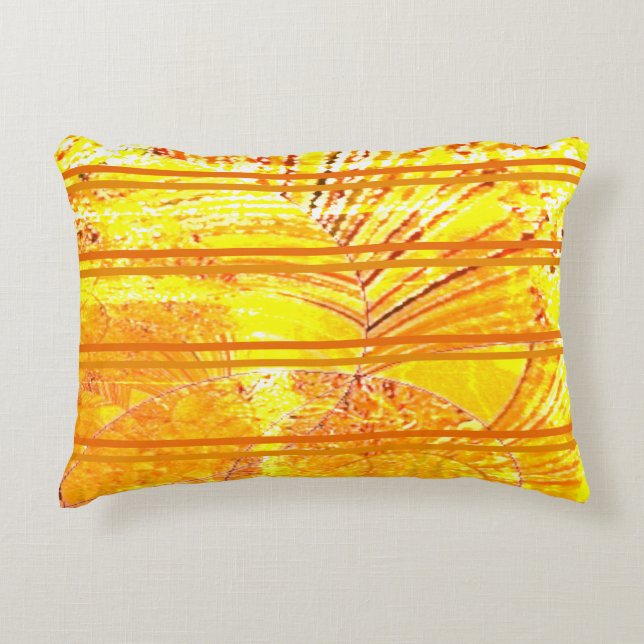 "Gold tones" (Cotton) Accent Pillow (Front)