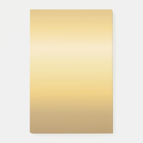 Gold Tones Gentle Color Flow Versatile Abstract Post_it Notes