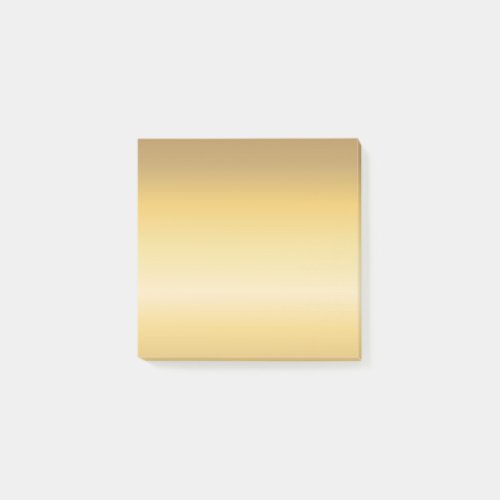 Gold Tones Gentle Color Flow Versatile Abstract Post_it Notes