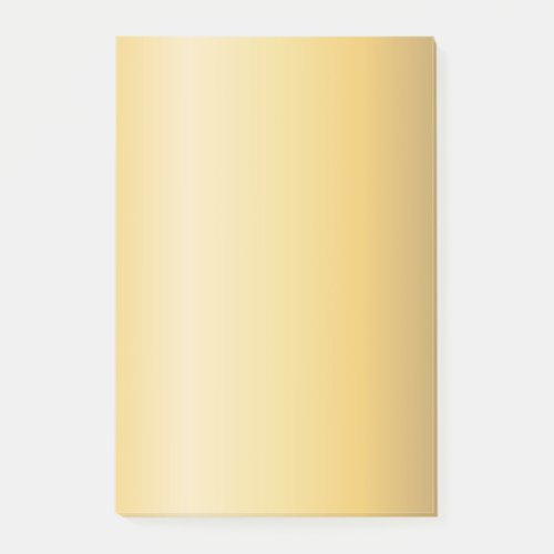 Gold Tones Gentle Color Flow Versatile Abstract Post_it Notes