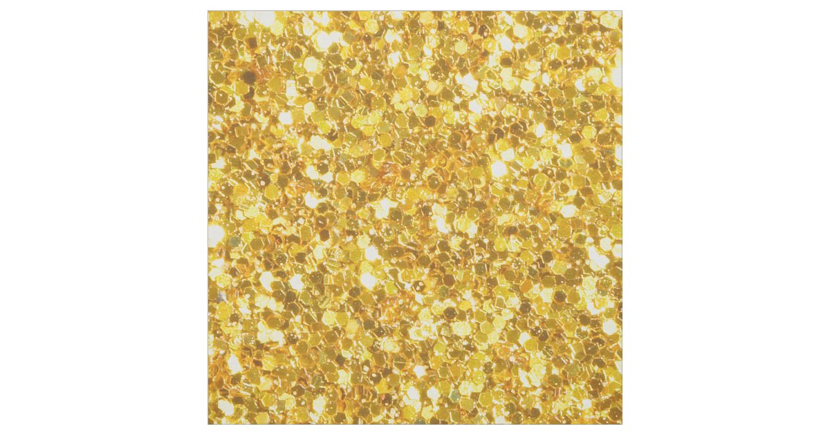 Gold Tones Glitter Pattern Fabric Zazzle