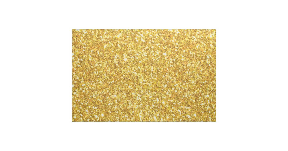 Gold Tones Glitter Pattern Fabric Zazzle