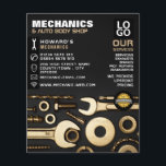 Gold Tools, Auto Mechanic & Repairs Advertising Flyer<br><div class="desc">Gold Tools,  Auto Mechanic & Repairs Advertising Flyers By The Business Card Store.</div>