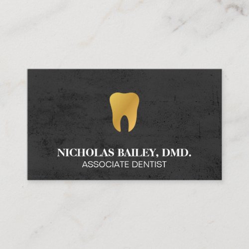 Gold Tooth Icon Business Card