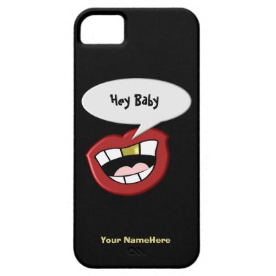 Gold Tooth Mouth Custom iPhone 5 Case
