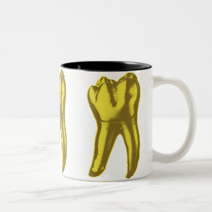 Gold Tooth Two-Tone Coffee Mug