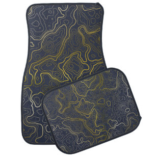 Gold Topography Floor Mat