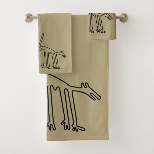 Gold Towels with Ancient Animals