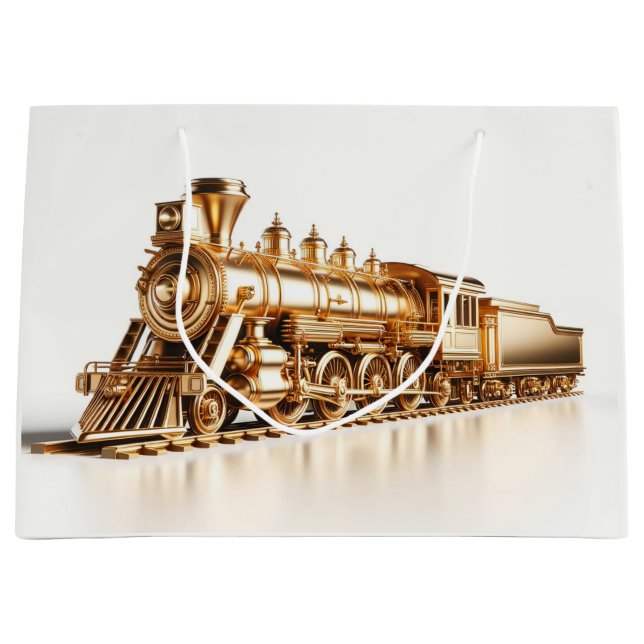 Gold Train Gift Bag (Front)