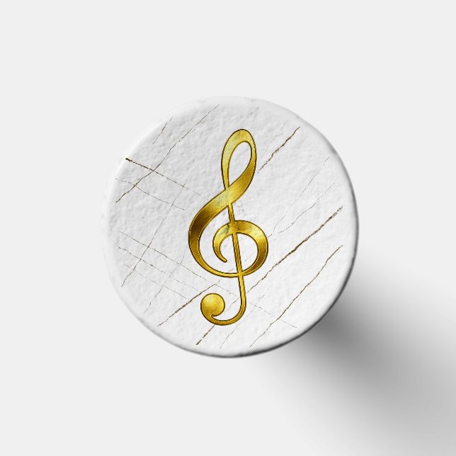 Gold Treble Clef Marble Home Decor Golf Tees (Top)