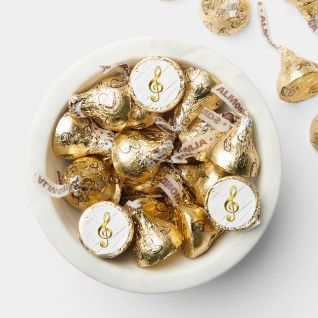 Gold Treble Clef Marble Home Decor Hershey®'s Kisses® (Assorted)