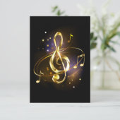 Gold Treble Clef Music (Standing Front)