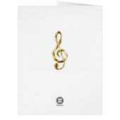 Gold Treble Clef Music (Back)