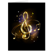 Gold Treble Clef Music (Front)
