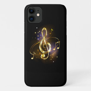 Gold Treble Clef Music iPhone 11 Case