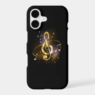 Gold Treble Clef Music iPhone 17 Case