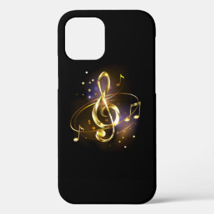 Gold Treble Clef Music iPhone 12 Case
