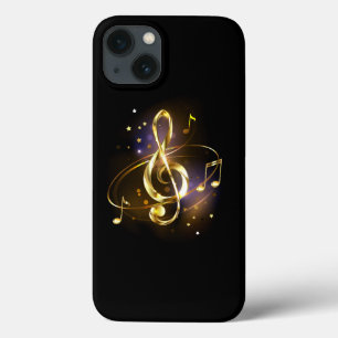 Gold Treble Clef Music iPhone 13 Case