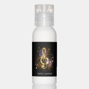 Gold Treble Clef Music Hand Lotion