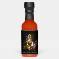 Gold Treble Clef Music