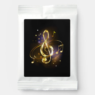 Gold Treble Clef Music Margarita Drink Mix