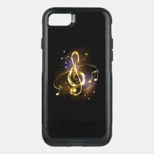 Gold Treble Clef Music OtterBox Commuter iPhone SE/8/7 Case