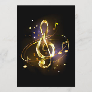 Gold Treble Clef Music Program