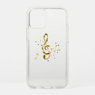 Gold Treble Clef Music Speck iPhone 12 Mini Case