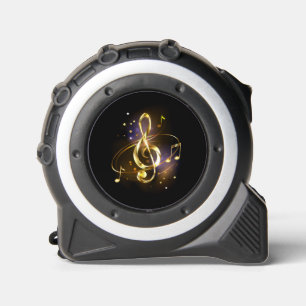 Gold Treble Clef Music Tape Measure
