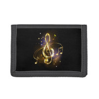Gold Treble Clef Music