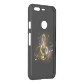 Gold Treble Clef Music Uncommon Google Pixel Case (Back/Right)