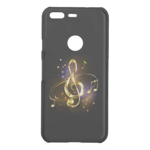 Gold Treble Clef Music Uncommon Google Pixel Case