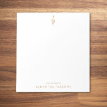 Gold Treble Clef Simple Elegant Music Teacher Notepad<br><div class="desc">This chic and stylish notepad features a simple treble clef. Perfect for musicians,  music teachers and music lovers.</div>