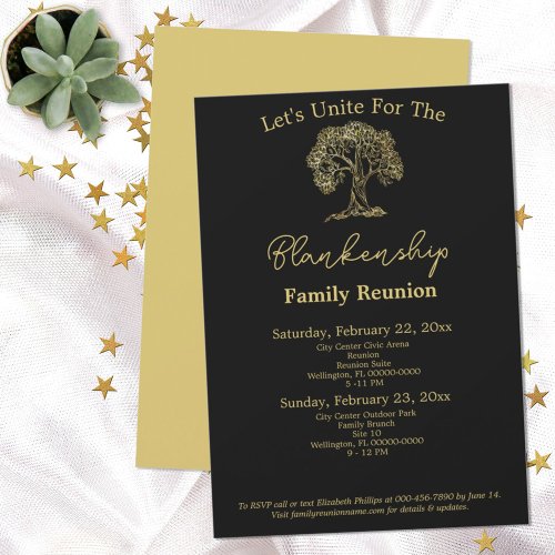 Gold Tree Family Reunion 2 Day Template 