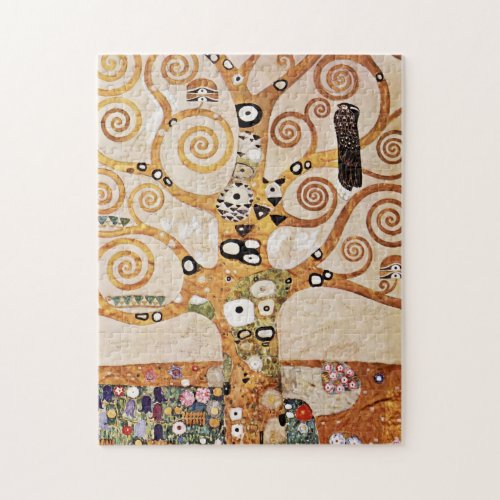 Gold tree  Gustav Klimt Jigsaw Puzzle