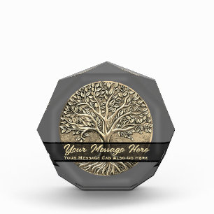 Gold Tree of Life Acrylic Award