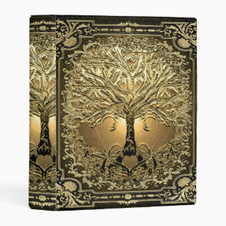 Gold Tree of Life Ancient Rustic Mini Binder