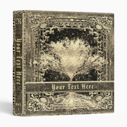 Gold Tree of Life Ancient Vintage Look 3 Ring Binder