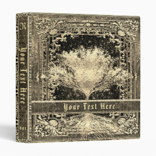 Gold Tree of Life Ancient Vintage Look 3 Ring Binder