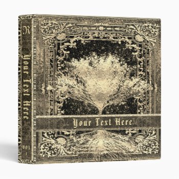 Gold Tree Of Life Ancient Vintage Look  3 Ring Binder by thetreeoflife at Zazzle