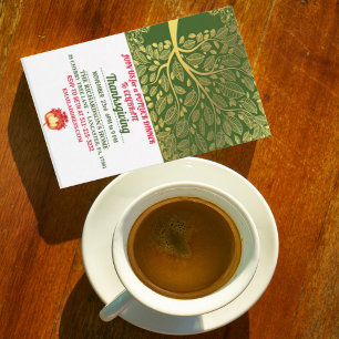 Gold Tree Of Life Fall Pumpkin Thanksgiving Dinner Invitation