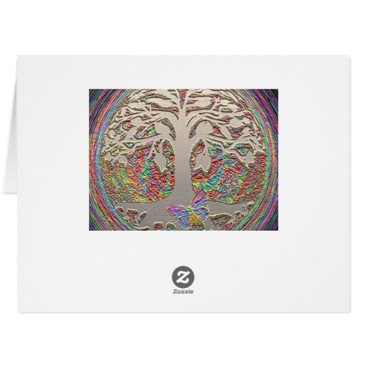 Gold Tree with Butterly (Back Horizontal)