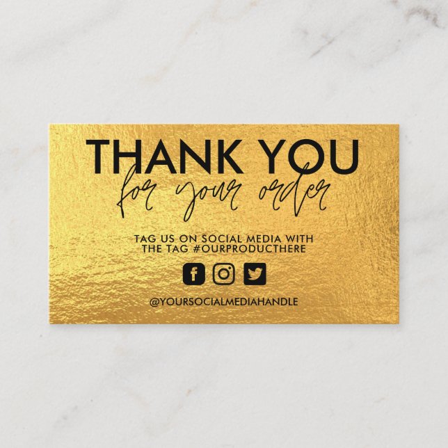 Gold Trendy Media Insert (Front)