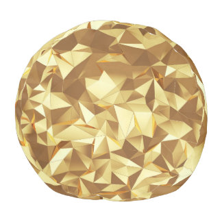 Gold Triangle: Abstract Background Texture. Pouf