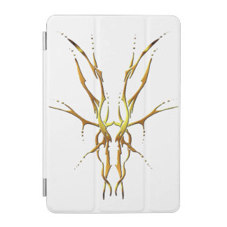 Gold Tribal Deer Skull Hunting Design iPad Mini Cover