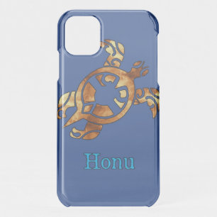 Gold Tribal Hawaiian Sea Turtle Uncommon iPhone Ca iPhone 11 Case